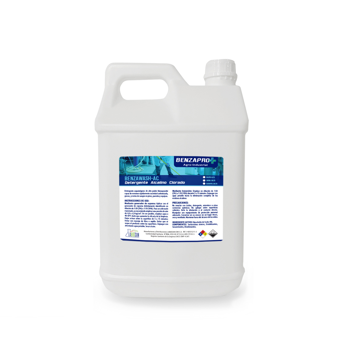 BENZAWASH-AC DETERGENTE ALCALINO CLORADO